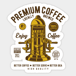 Premium Coffee Sticker